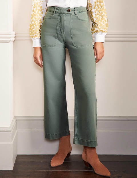 AMY STRETCH COTTON TWILL PANTS | LEHHO