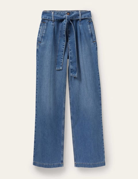 Wideleg Slouchy Jeans - Light Vintage | Boden US