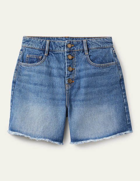 short en jean avec braguette boutonnée femme boden, vintage