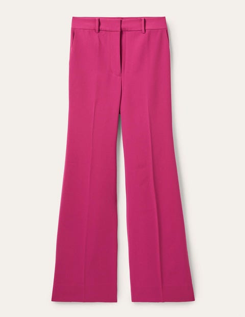Relaxed Bootcut Pants - Very Berry Pink | Boden US