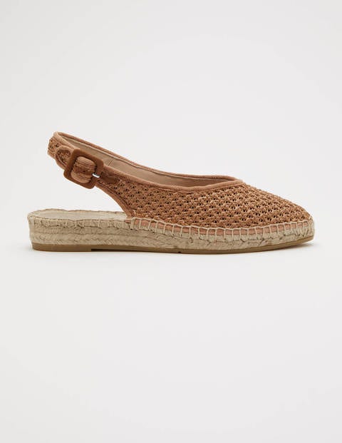 Slingback Espadrille Sandals - Woven Tan | Boden US