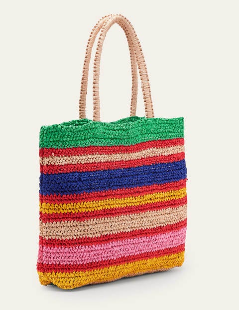Soft Straw Bag - Multi Stripe | Boden US
