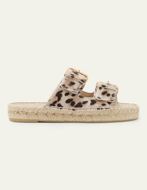 copo de nieve Espadrille Sandals leopard pattern casual look Shoes Sandals Espadrille Sandals 