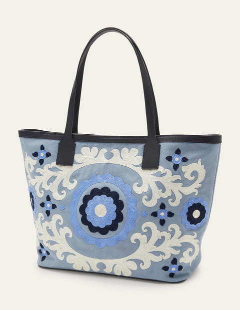 Embroidered Canvas Tote