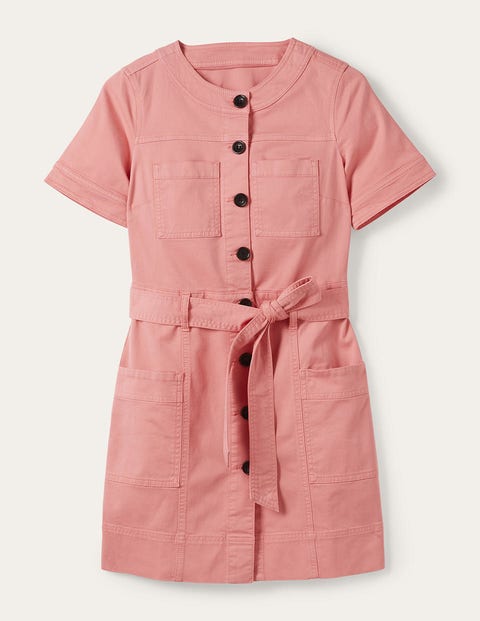 Lässiges Kleid mit Ziernähten Women Boden, Mauve, Blume