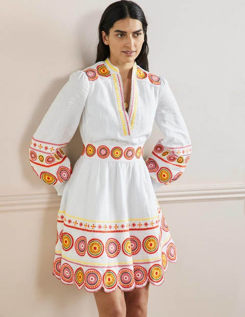 Boden white hotsell linen dress