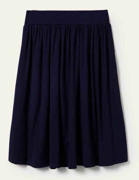 Pull On Jersey Mini Skirt - Navy | Boden US