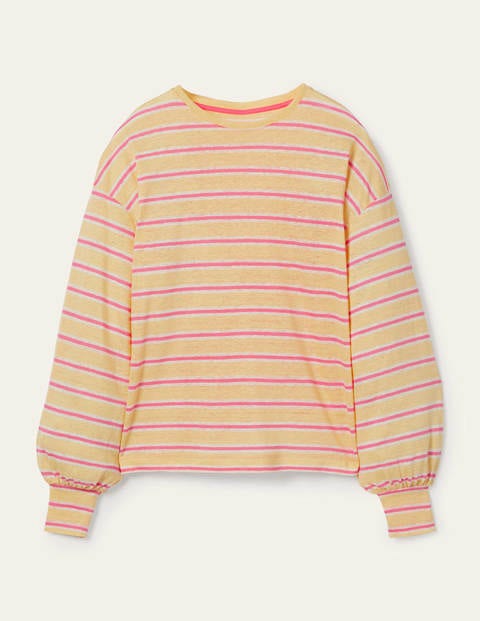 Leinenoberteil mit Blousonärmeln Women Boden