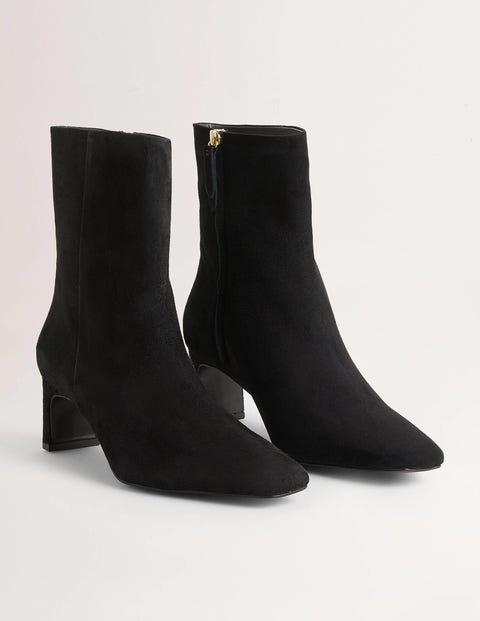 Straight Ankle Boots - Black | Boden US