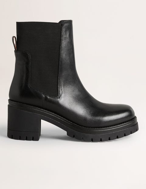 Chunky Heeled Chelsea Boots Black Women Boden
