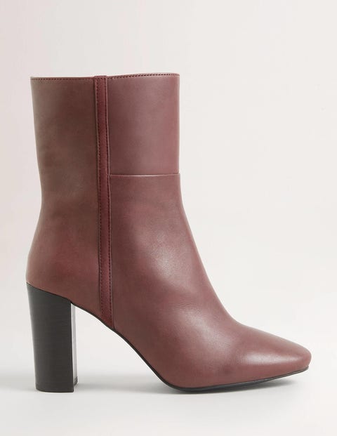 Leather Ankle Boots Brown Women Boden