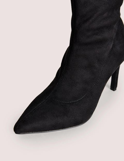 Ankle Stretch Boots - Black | Boden US