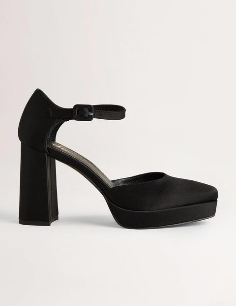 Closed Toe Heeled Platform - Black | Boden US