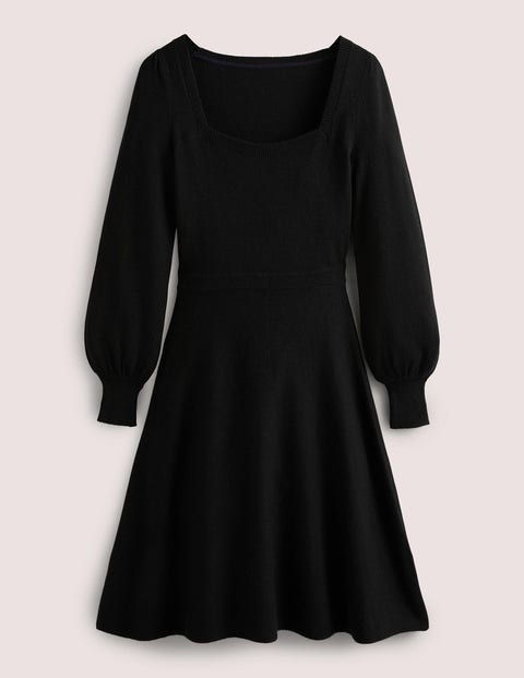 Strickkleid mit eckigem Ausschnitt Damen Boden