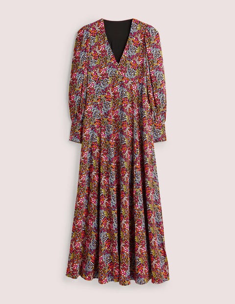 Blouson Sleeve Maxi Tea Dress - Multi, Ditsy Garden | Boden UK