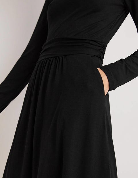 Abigail Jersey Dress - Black | Boden US