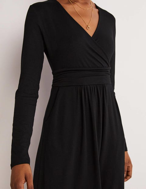 Layla Jersey Dress - Black | Boden US