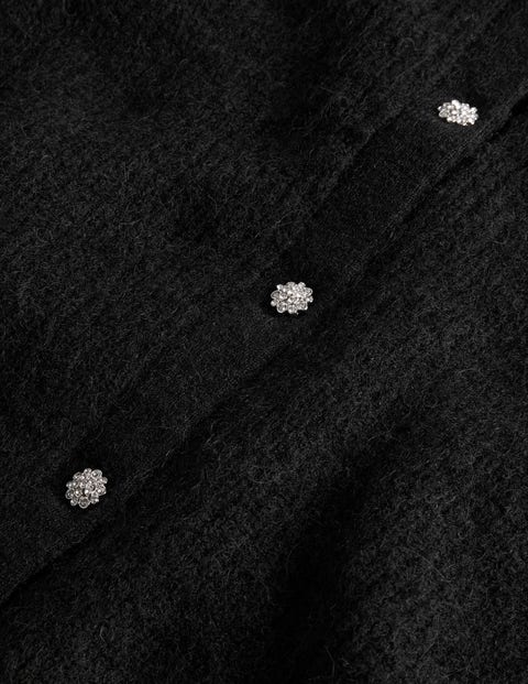 Black Jewel Cardigan US | - Boden Fluffy Button