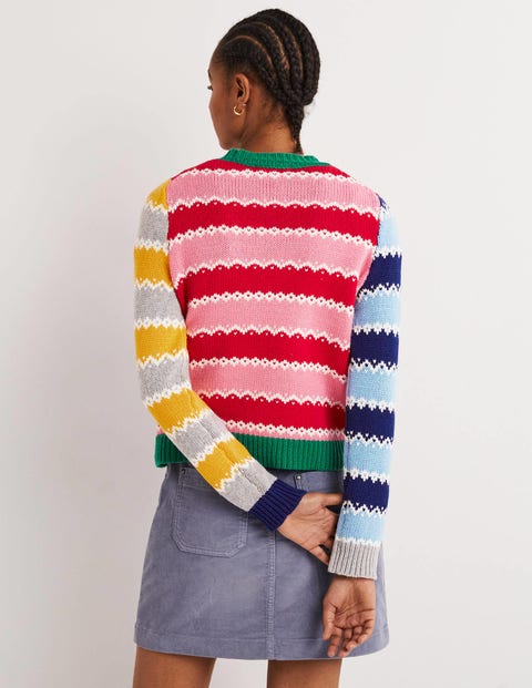 Chunky Christmas Jumper - Multi Stripe 