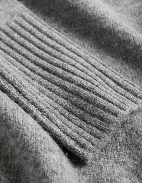 Jessica Oversized Sweater - Light Charcoal Melange | Boden US