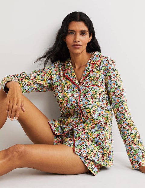 Easy Cotton Sleep Shirt - Multi, Flora Illusion