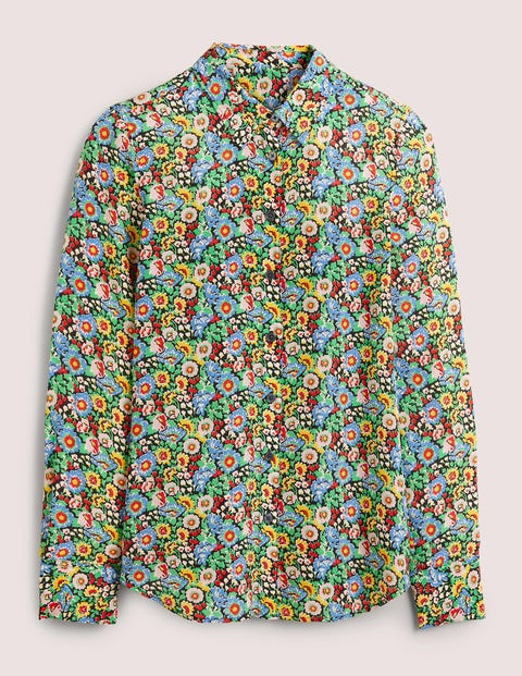Silk Shirt - Multi, Flora Illusion | Boden US