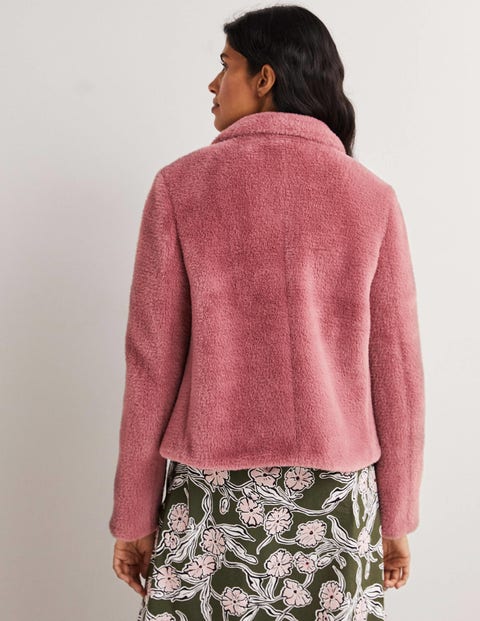 Makin' Moves Faux Fur Mini Skirt (Pink)- Final Sale Small / Pink