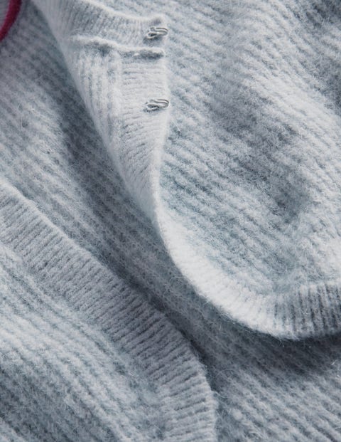 Rib Knit - Light Grey Melange