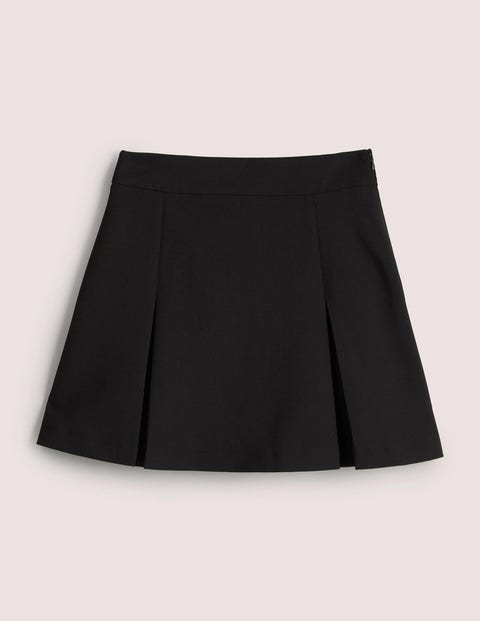 Pleated A-line Mini Skirt - Black | Boden US