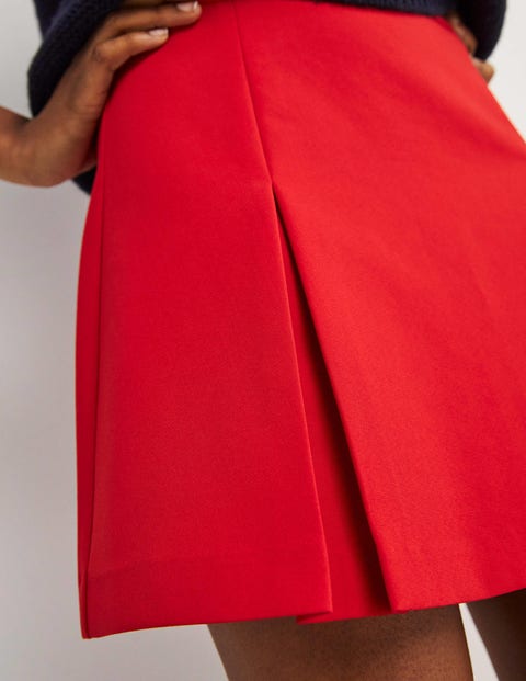 Mini jupe trapeze plissee Rouge Boden FR