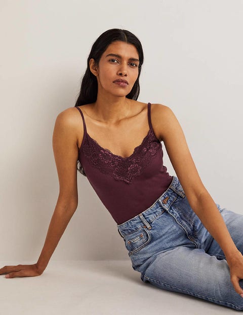 Lace Cami - Berry