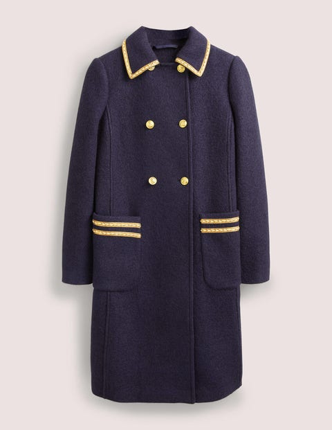 Double Breasted Military Coat Femme Boden, NAV