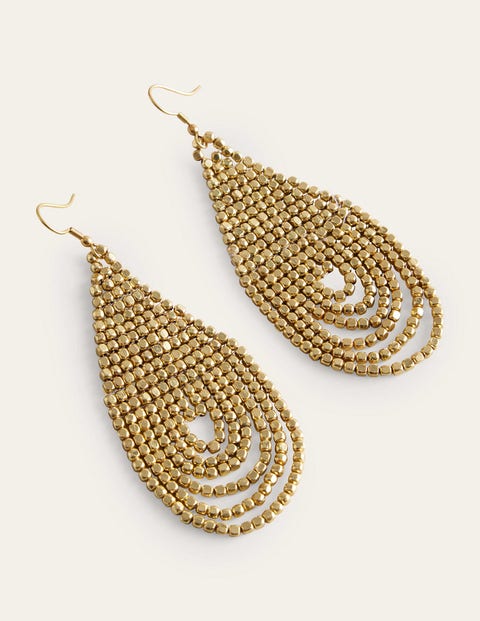 Bead Layer Earrings Gold Women Boden