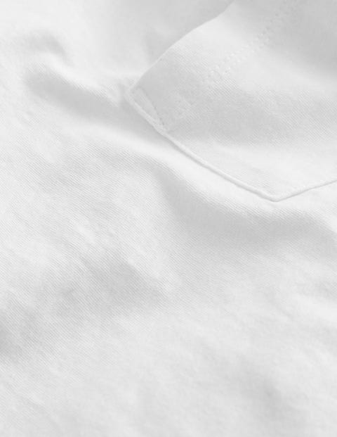 Long-sleeved Washed T-shirt - White | Boden UK