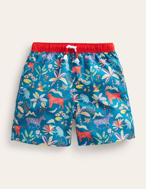 Swim Shorts - Island Blue Tropical Garden | Boden EU