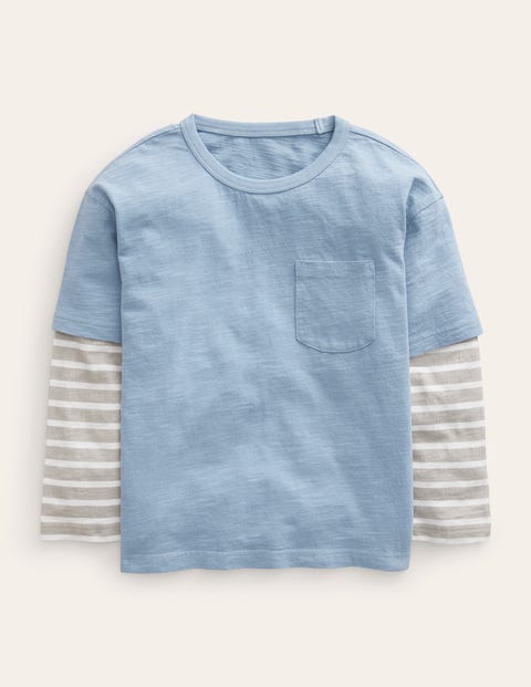 Layered Long-Sleeve T-Shirt Blue Boys Boden