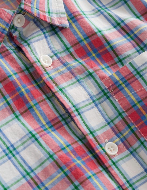 Laundered Shirt - Red Check | Boden US