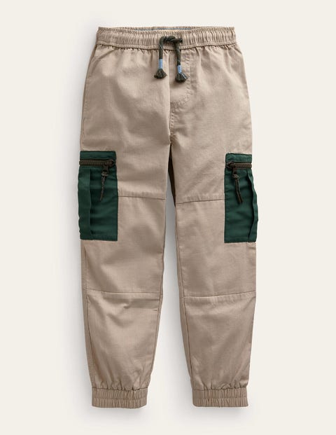 Ripstop Cargo Trousers Ivory Boys Boden