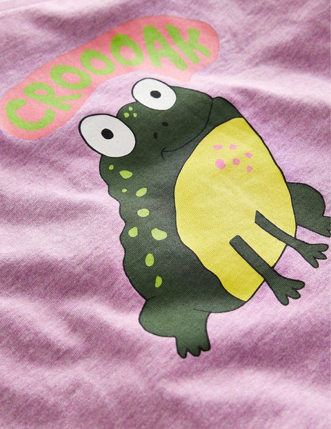 Frog Relaxed T shirt Purple Frog