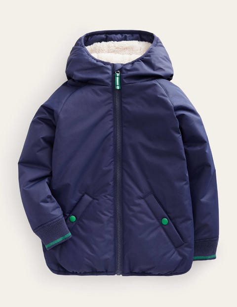 Sherpa Lined Anorak Navy Boys Boden