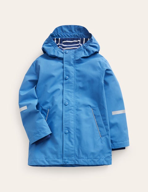 Mini Boden Kids' Waterproof Fisherman's Jacket Delft Blue Girls Boden