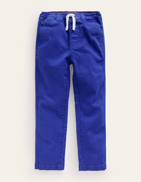 Boden Kids' Relaxed Slim Pull-on Pants Bluing Boys