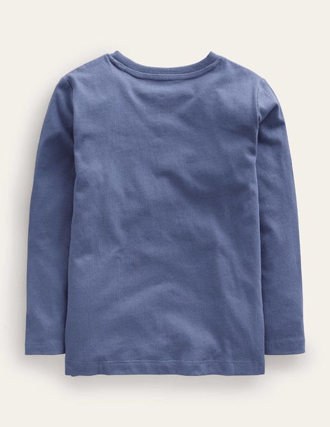 Chain Stitch Logo T-shirt - Robot Blue | Boden US
