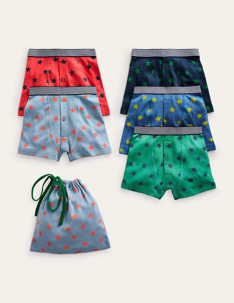 Boxers 5 Pack Multicouloured Boys Boden