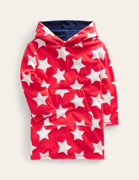 Towelling Throw-on Red Girls Boden