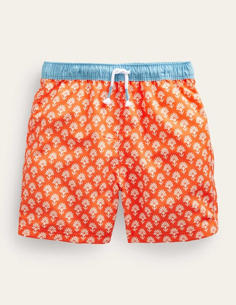 Swim Shorts Orange Boys Boden