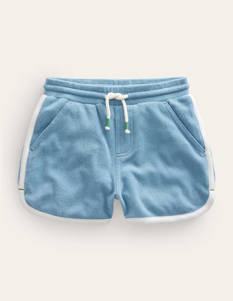 Retro Jersey Shorts Blue Girls Boden