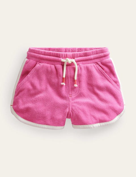 Retro Jersey Shorts Pink Girls Boden