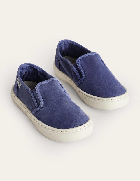 Boys Canvas Slip-on - College Navy | Boden US