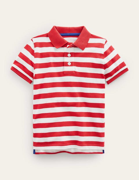 Pique Polo Shirt Ivory Boys Boden
